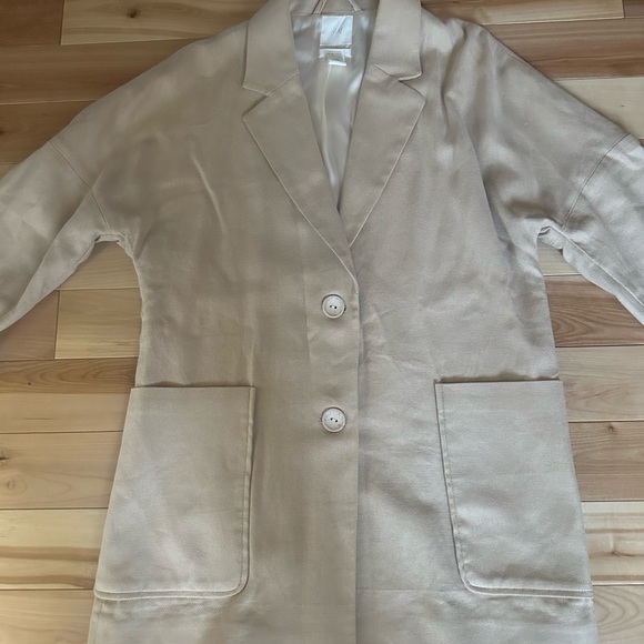 H&M oversized linen blend blazer - Picture 6 of 15